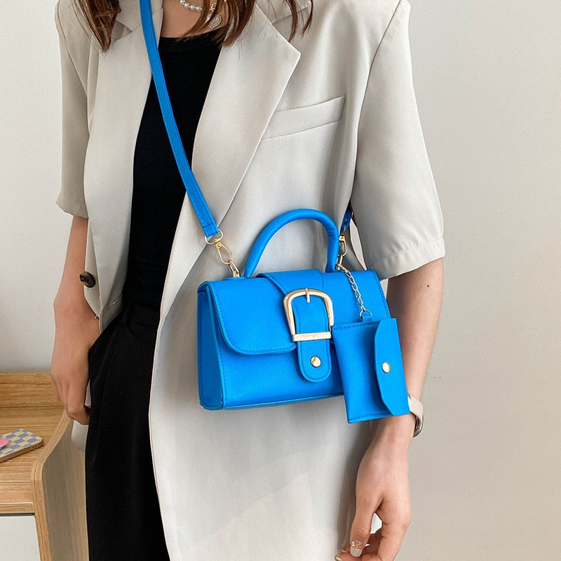 BruceBag I Handtasche mit Schnalle für Frauen