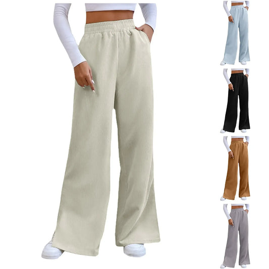 Casual Comfort - Damen Cordhose mit weitem Bein