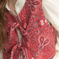 Y2K Rot Bandana Wickel-Top Trendiges Cropped Streetwear-Oberteil - Liora
