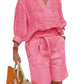 Luftig & Stylisch Zweiteiler aus Leinen mit Bluse & Shorts Damen – Malea