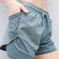 Atmungsaktiv & Schnell trocknend High-Waist Fitnessshorts Damen – Mira