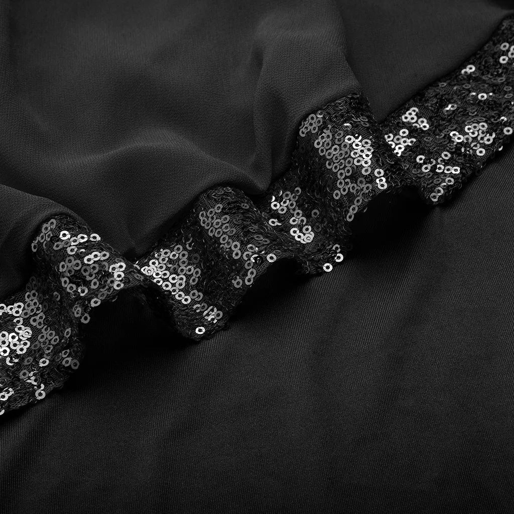 Elegantes Kleid mit Pailletten in Übergröße