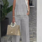 Zweiteiliges Damen Sommer-Set aus Leinen mit Ärmelloser Bluse – Maelis