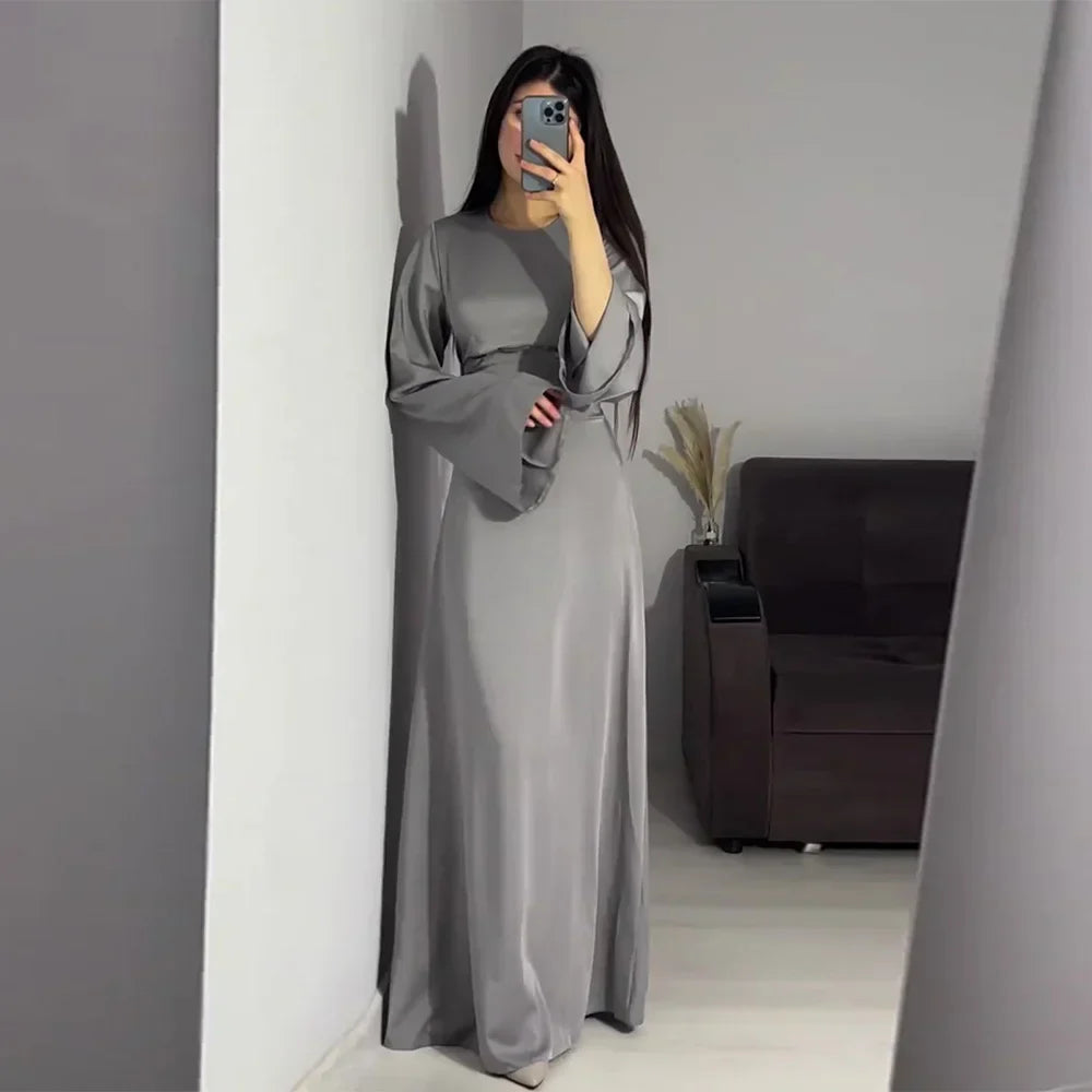 Elegantes Langärmliges Kleid Für Damen | Maxi