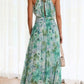 Charley - Elegantes V-Ausschnitt Damenkleid Ärmellos