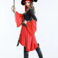 Piratenkapitän mit Hut und Schwert Halloween Kostum Kleid | Midi
