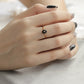 Agate Noire | Bague en Agate Noire Naturelle Pour Femme