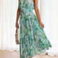 Charley - Elegantes V-Ausschnitt Damenkleid Ärmellos