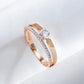 Luxuriöser natürlicher Zirkon-Ring