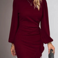 Avelina - Elegantes Kleid mit Rüschensaum und langen Ärmeln für besondere Anlässe