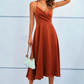 Scarlett – trägerloses, rückenfreies maxikleid aus satin