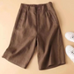 Damen Sommer-Shorts aus Leinen-Baumwolle in Knielänge – Elvira