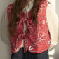 Y2K Rot Bandana Wickel-Top Trendiges Cropped Streetwear-Oberteil - Liora