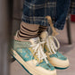 Stilvolle Damen & Herren Kunst-Sneakers mit Mandelblüten-Print – Arta