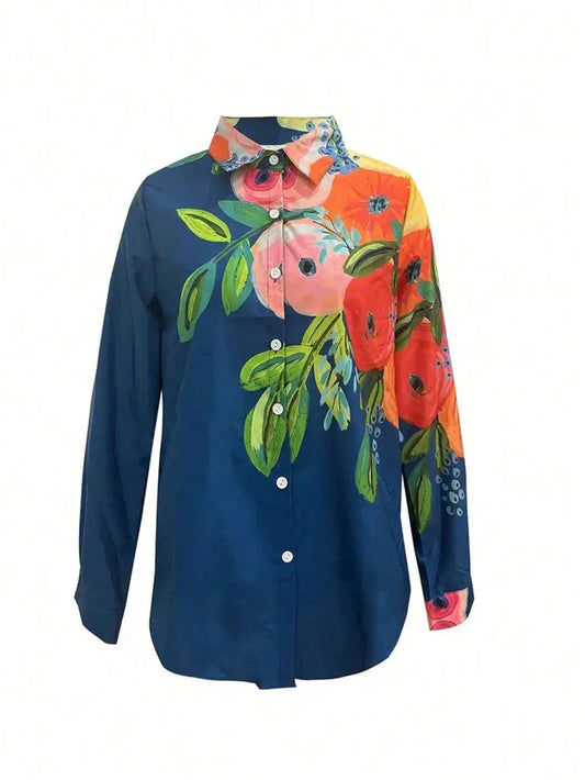 Damen Lässig Button Down Hemd | Leicht