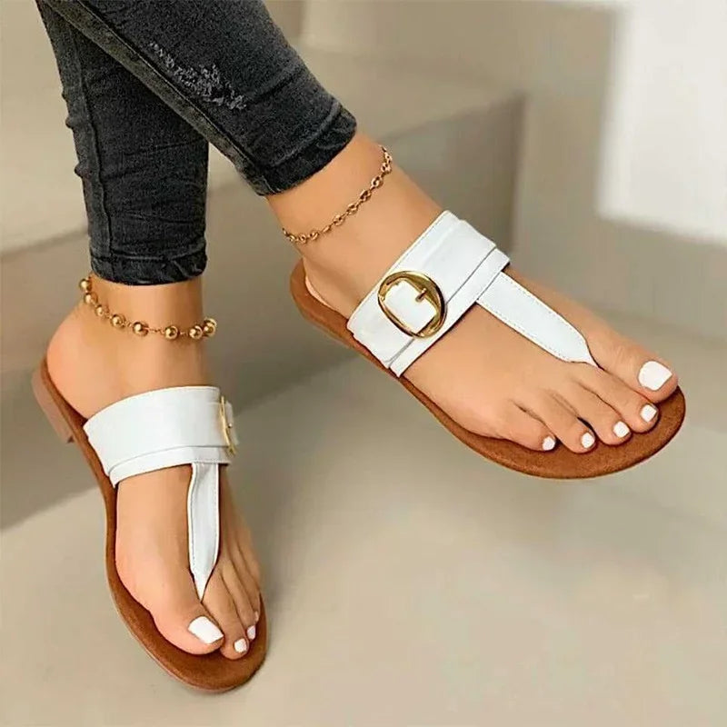 Sommerliche Clip-Toe Sandalen für Damen mit Leichter Passform – Nayela