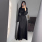 Elegantes Langärmliges Kleid Für Damen | Maxi