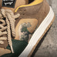 Kunstvolle Damen & Herren Plateau-Sneakers mit Wellenmotiv – Daiki