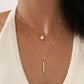 Hals Glitzer | Gold-Anhänger Halskette Set Vintage-Schmuck