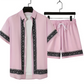 Boho Sommer Set Herren Zweiteilig Shirt und Shorts entspannt - Malik