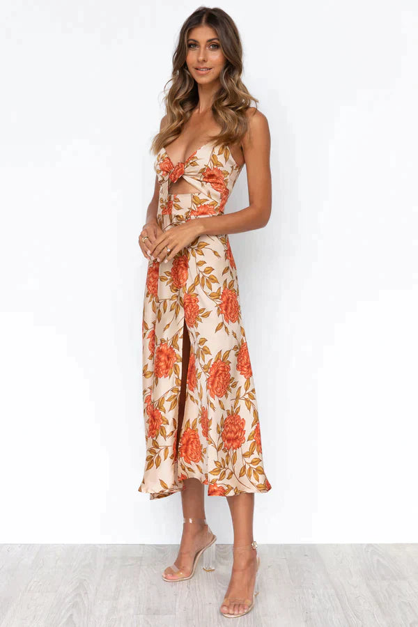 Gilberta - Elegantes Cocktailkleid für Damen Blumendesign