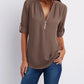 WW | Moderner Top Zip Pullover aus nachhaltiger Baumwolle
