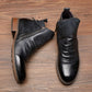 Robuste Herren-Stiefel aus Leder und Gummi - Wasserdicht und Langlebig