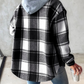 WW | Stil klassischer karierten Hoodie für Damen