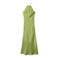 Atemberaubendes Klassisches Neckholderkleid | Maxi