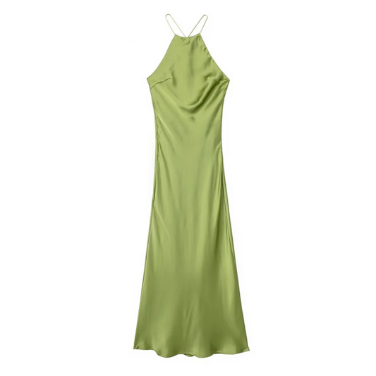 Atemberaubendes Klassisches Neckholderkleid | Maxi