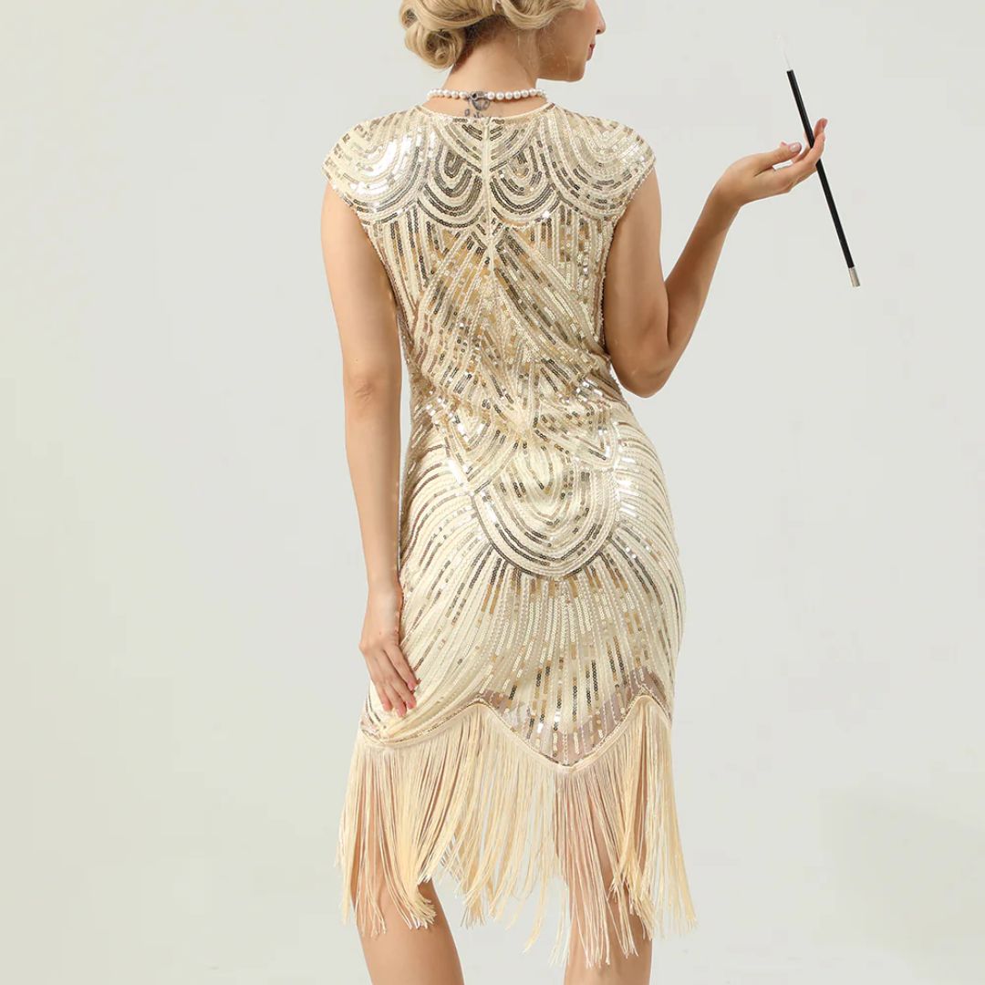 Glitzerkleid im 1920er Gatsby-Stil für Sommer 2025 von Carmi