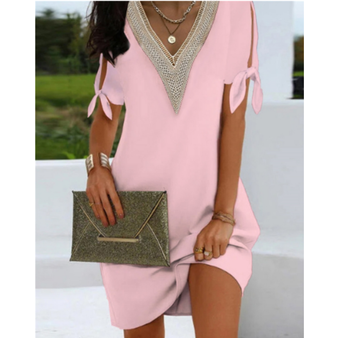 Tunikakleid Mit V Ausschnitt Für Damen | Mini