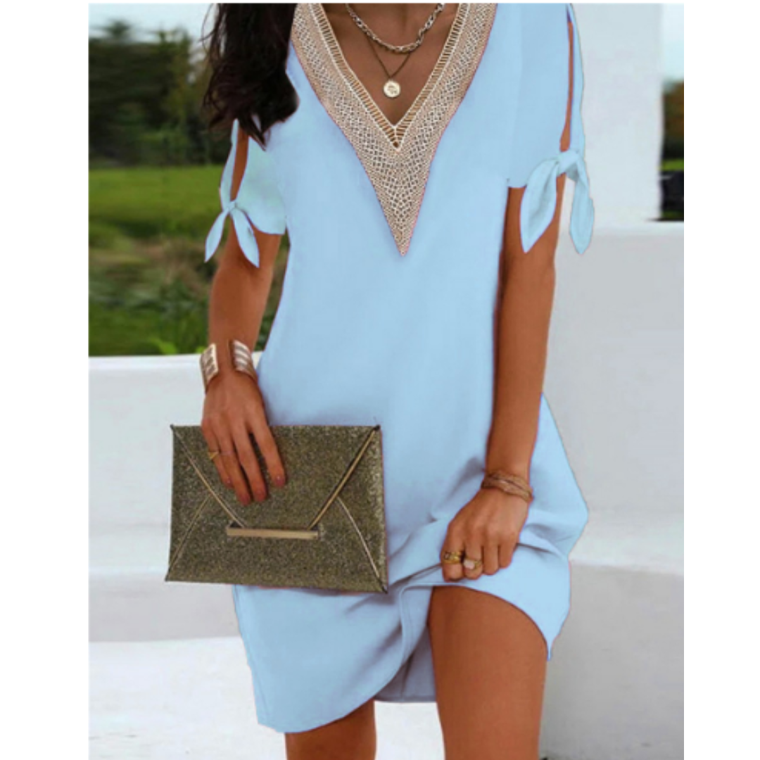 Tunikakleid Mit V Ausschnitt Für Damen | Mini