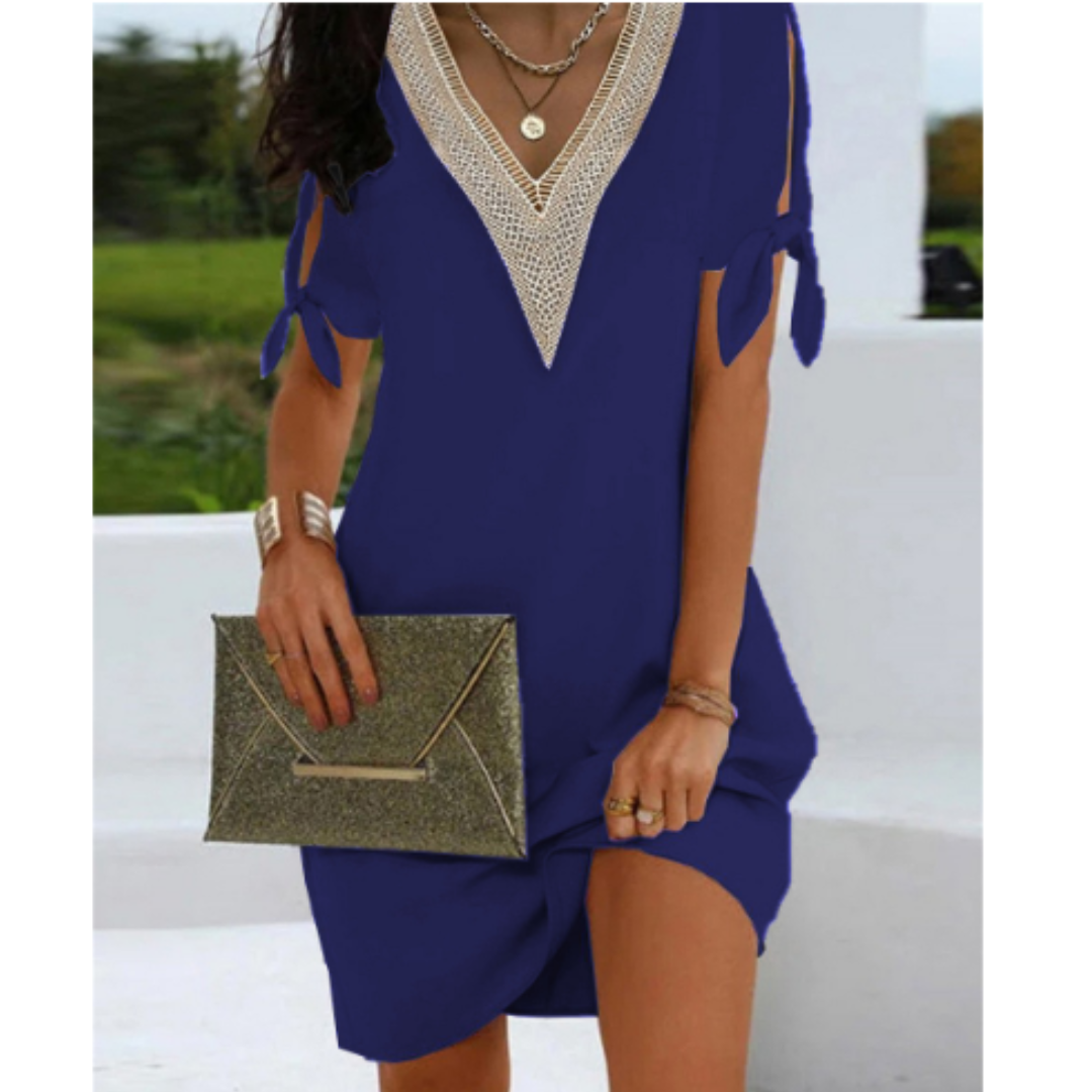 Tunikakleid Mit V Ausschnitt Für Damen | Mini