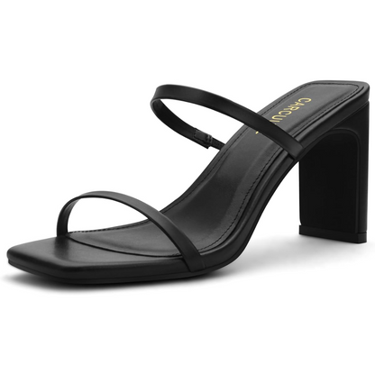 Blockabsatz-Sandalen mit Quadratischer Spitze – Eline, Sommer 2025 Edition