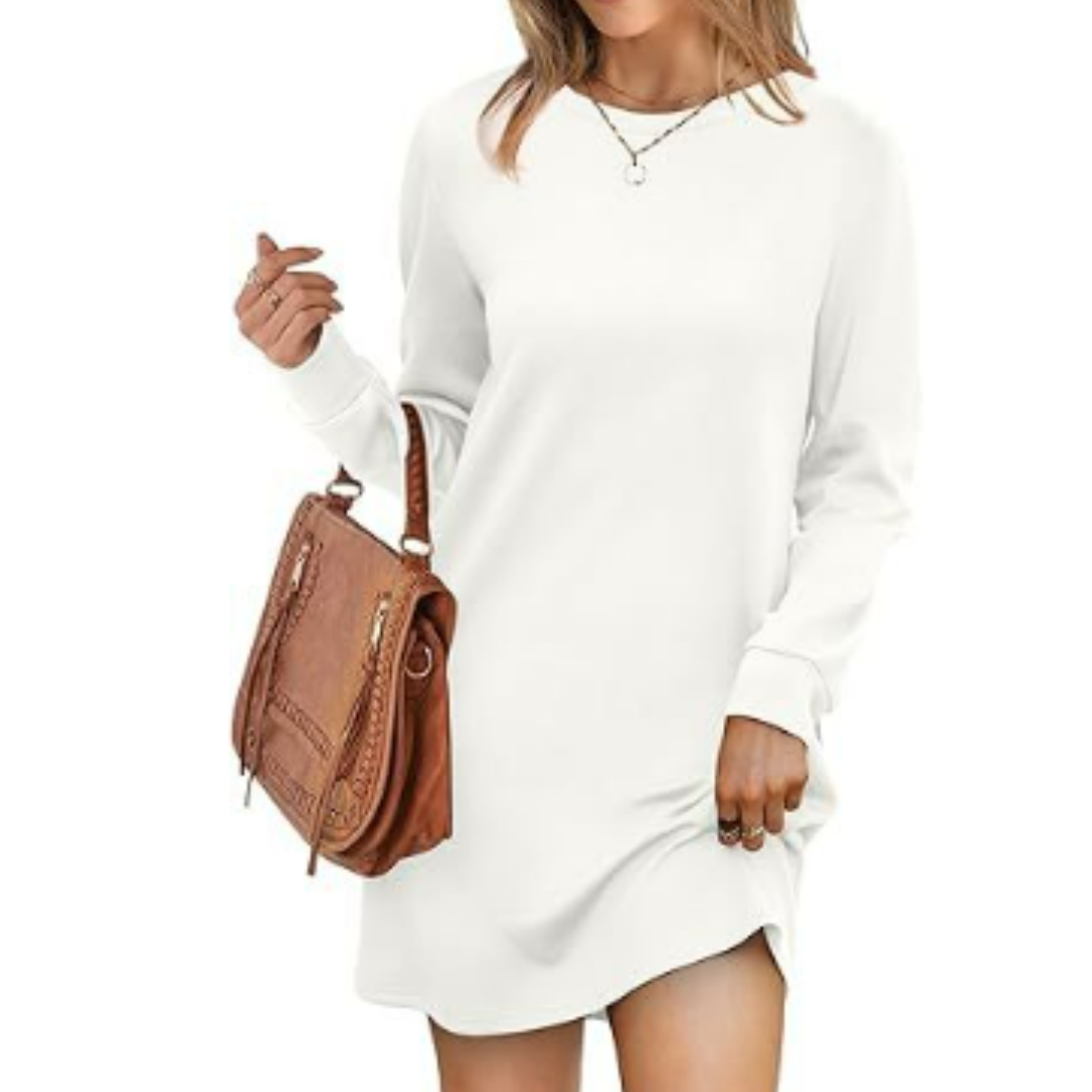 Langärmliges Pulloverkleid Für Damen | Mini