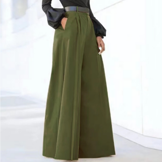 Damenhose Mit Hoher Taille | Weites Bein
