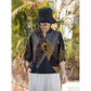 Damen Retro Blumenbluse | Button Down