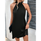 Ärmelloses Neckholder Kleid Für Damen | Mini