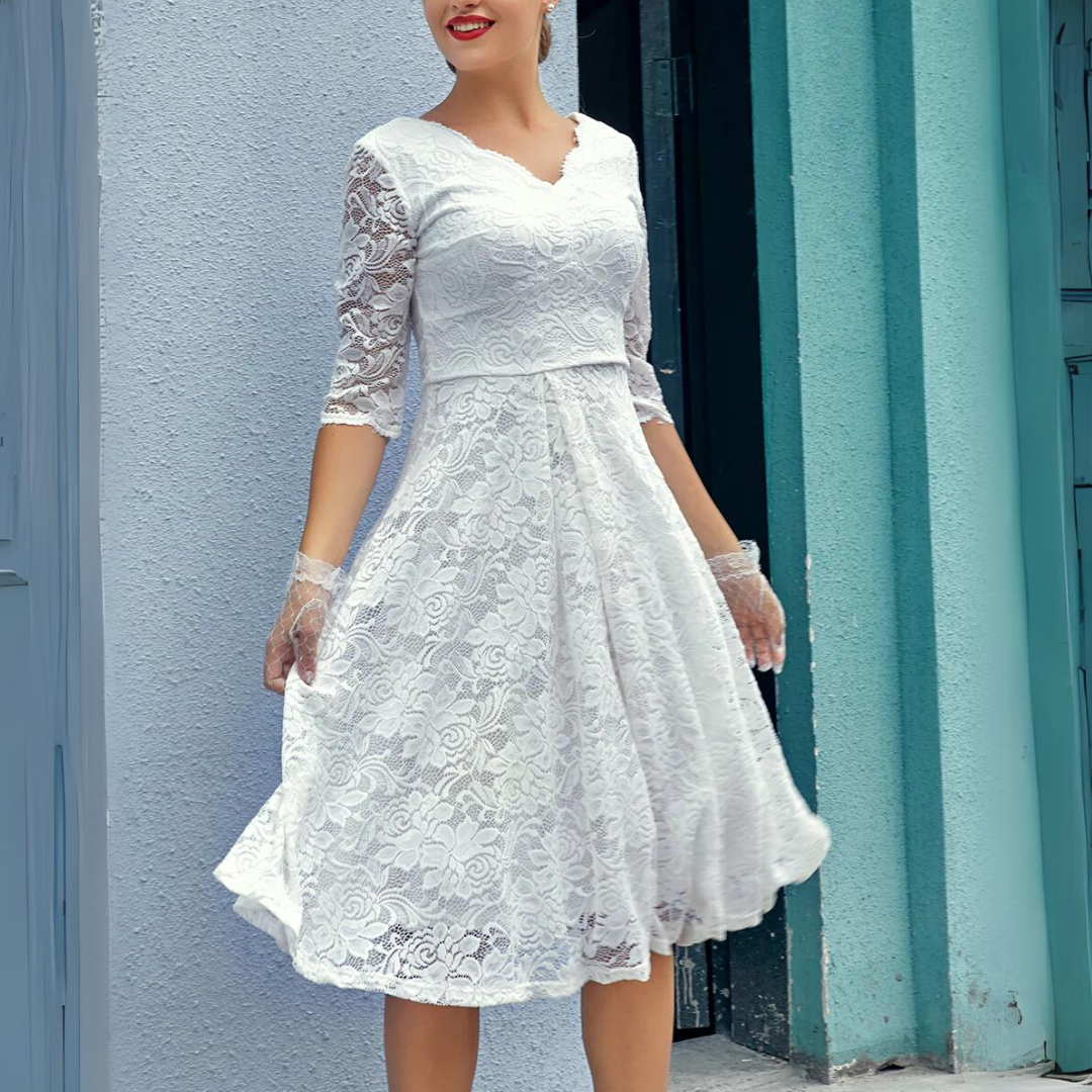 Jenny Frühlingskleid mit 3/4-Ärmeln für 2025