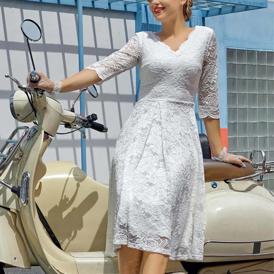 Jenny Frühlingskleid mit 3/4-Ärmeln für 2025