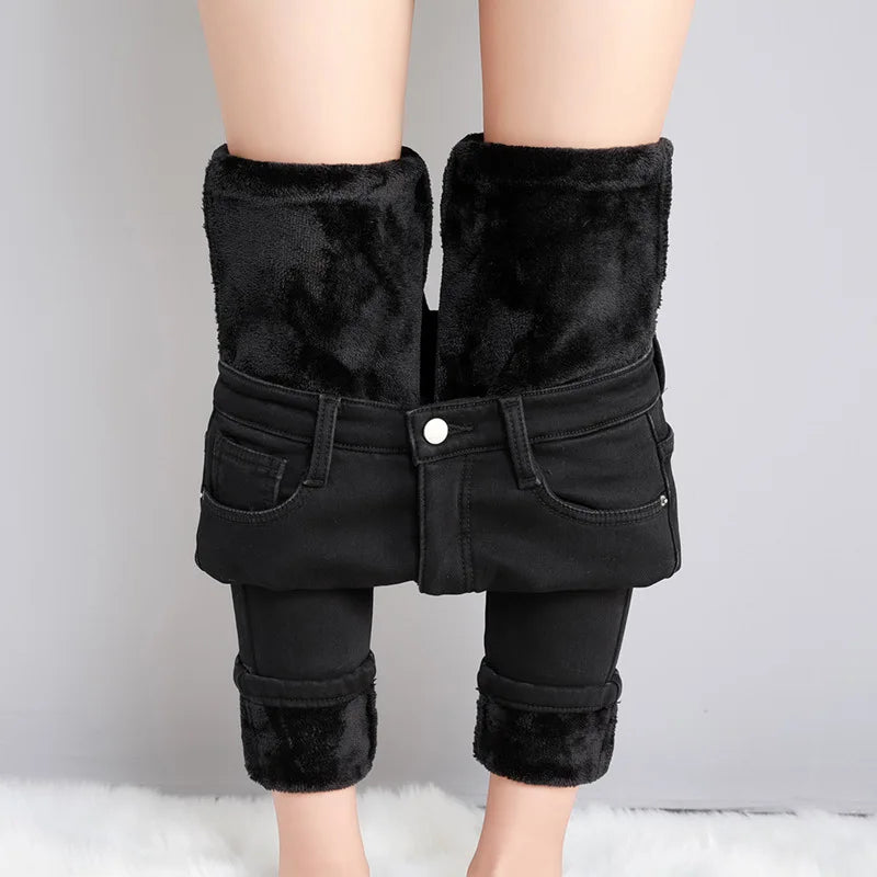 Schlank Geschnittene Warme Hose Für Damen | Klassisch