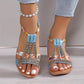Bequeme Damen Orthopädische Keilsandalen mit weicher Sohle – Marla