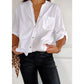 Damen Festliche Button Down Hemd | Langarm