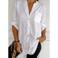 Damen Festliche Button Down Hemd | Langarm
