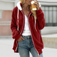 Fleece Hoodie | Übergroßer gemütlicher Kapuzenpullover mit Reißverschluss