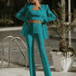Modisches 3-teiliges Set mit Blazer, Top und Rock – Jamalia