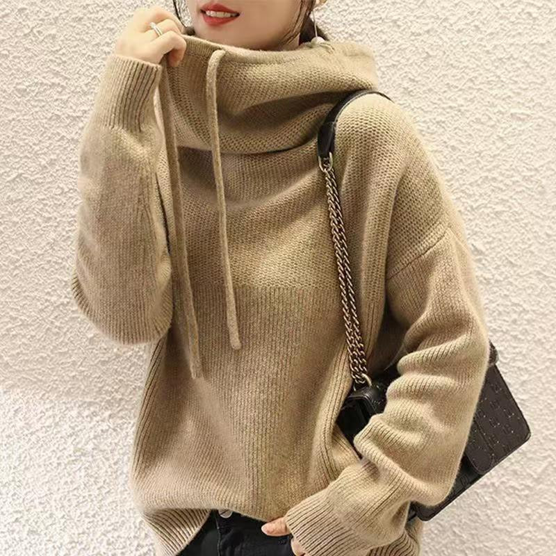 WW | Gestrickter Kapuzenpullover