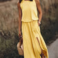 Ärmelloses Sommerkleid Mit Schlitz Für Damen | Maxi