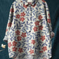 Klassische Damen Bluse mit Blumenmuster